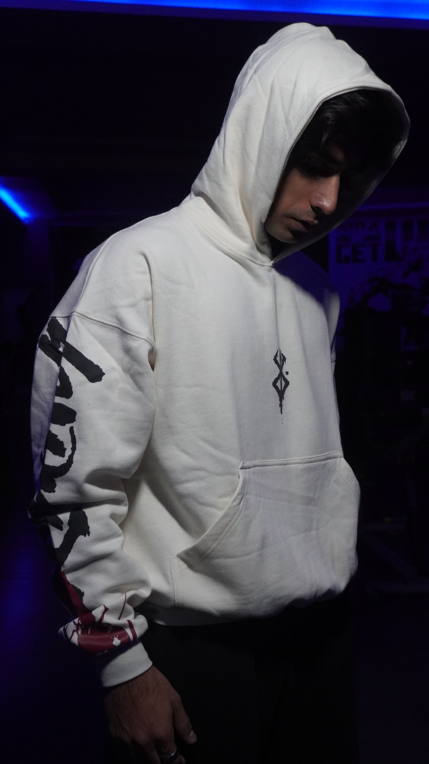 White Berserk Hoodie